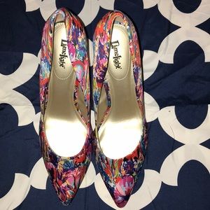 Beautiful colorful heels. Never worn.